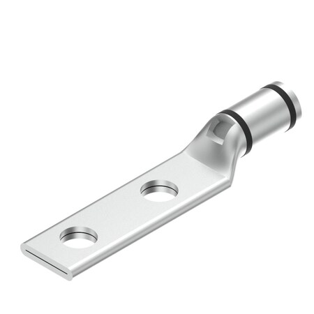 Burndy HYLUG, Copper Compression Lug, 2 Hole w/ Inspection window, 2/0 Flex, YAV26L2TC38FX